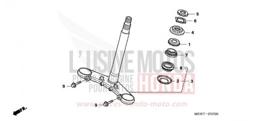 STEERING STEM NT700VAA de 2010